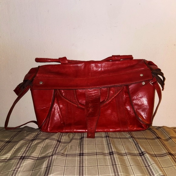 vrai cuir shoulder bag - Picture 1 of 5